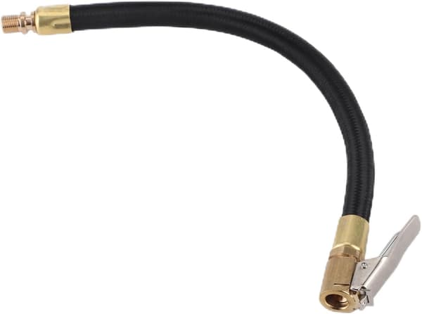 2 stycken Däckpumplang Förlängningsslang 20cm Däckpumpslang Snabbpumpande Chuck Adapter Bil Amerikansk Ventil