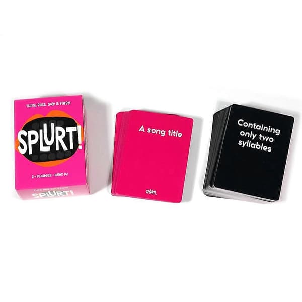 2025 Splurt Gamewright Tänk Snabbt, Säg Snabbt Kortspel 2+ Spelare Ålder 14+