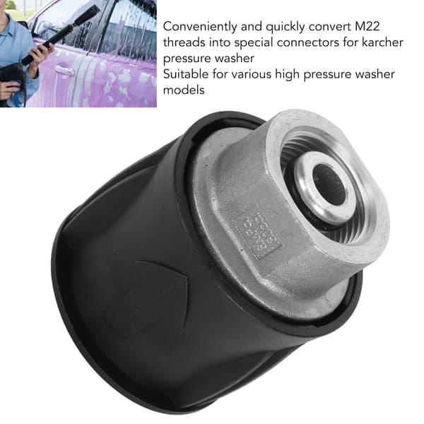 M22 14mm Snabbkopplingsadapter för Högtryckstvättslang - 4000 PSI Kompatibilitet