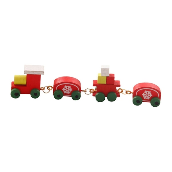 5x1/12 Dukkehus Mini Jule Tog til Bygning af Model Tog Jernbanestation rød A1