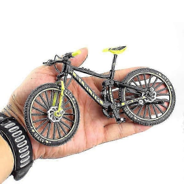 Mini 1:10 Legering Cykel Skala Model Desktop Simulation Ornament Finger Mountainbikes Legetøj (grøn)