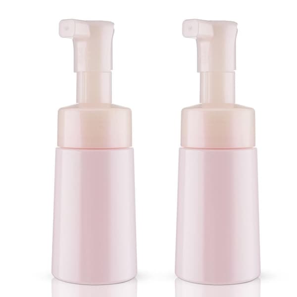 2 skumpumpeflasker tom pumpeflaske HVIT 100ML 100ML hvit white 100ml-100ml