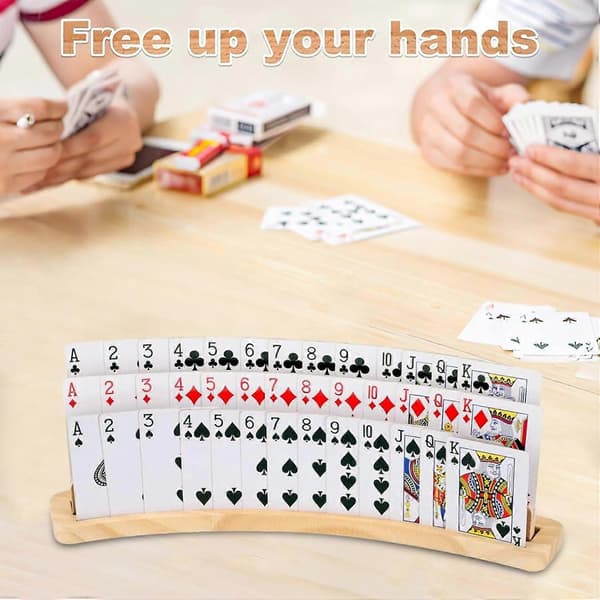 Spelkortshållare Handplatta Hållare 2-pack Poker Stöd Organizer