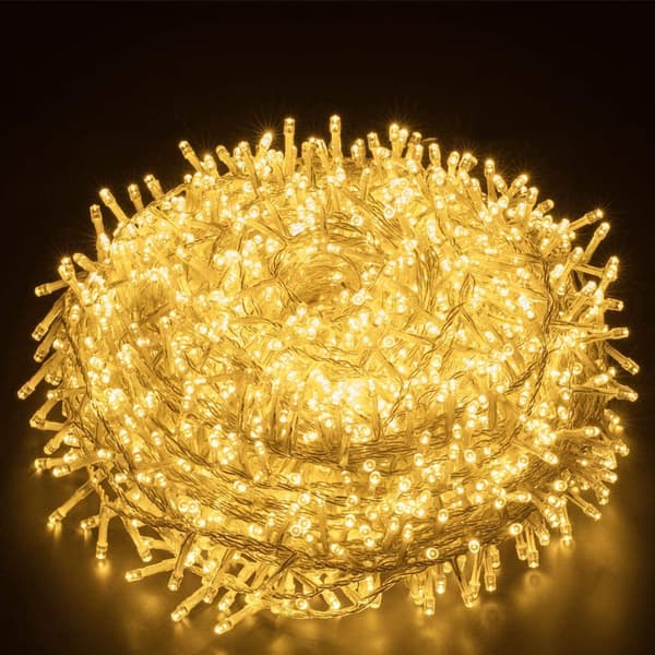 50m 1000LEDs Elegear Varmvita Utomhus ljusslinga