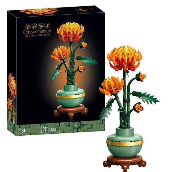 Orkidé Phalaenopsis Bonsai Byggeklodser – Simulationsbuket Blomstermodel Pædagogisk Gave til Piger