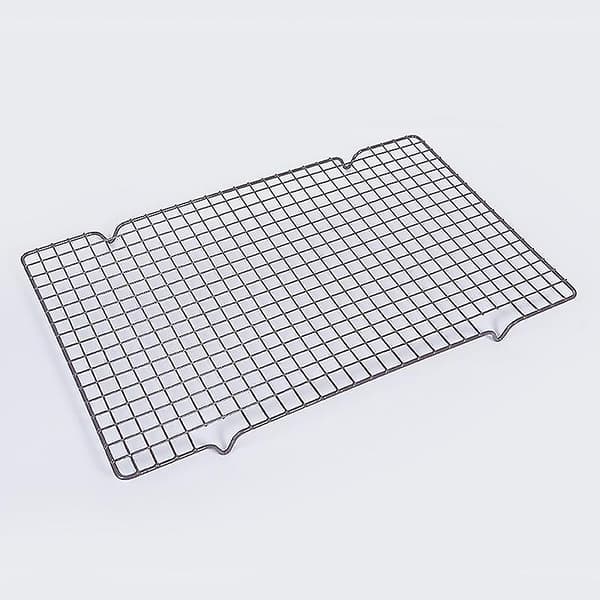 Kølerist - Bagerist - Kraftig, rustfrit stål, ovnfast, passer til halv bageplade 408x255x20mm