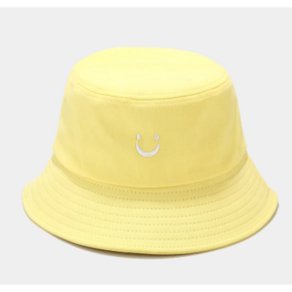 Färgglad fiskarehatt för vuxna (unisex), gul