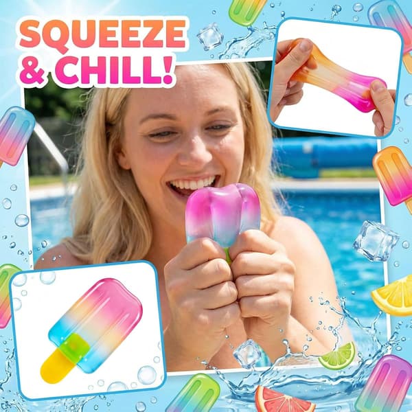 Nee Doh Is Squeeze Squishy, Sommerfestgaver til børn og voksne, Blødt sensorisk fidget-legetøj
