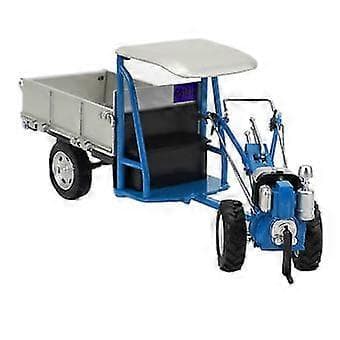 Simulering Jordbruk Gående Traktor Legering Statisk Jordbrukstraktor Modell Leksak för Barn - Blå