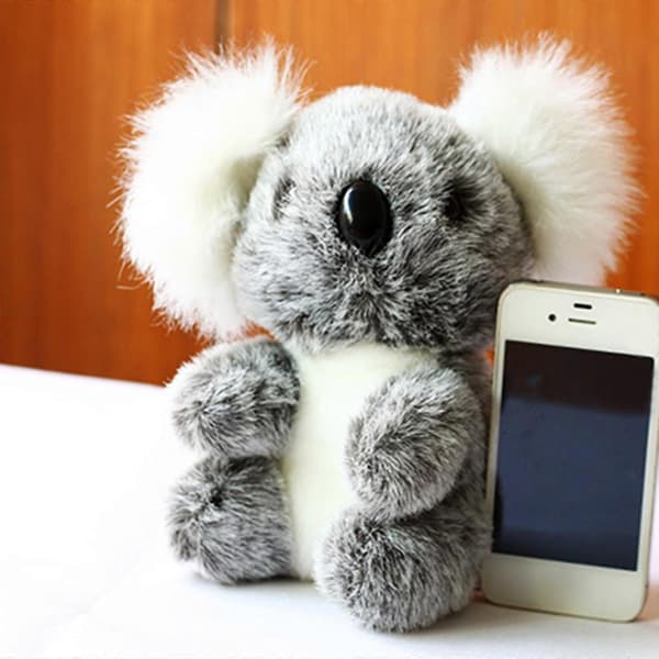 Koala Gosedjur Mor och Barn För Vardagsrum Sovrum Kontor Barnkammare Djur Koala Dockor Gosedjur Grå