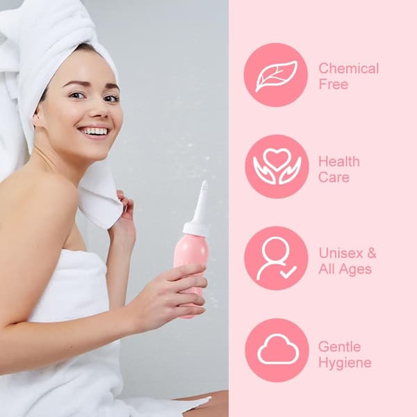 Kannettava Bidee Suihkepullo Peri Pullo Jälkihoitoon Matkapussilla Vaaleanpunainen WC Hygienia Itsepuhdistuva Ratkaisu