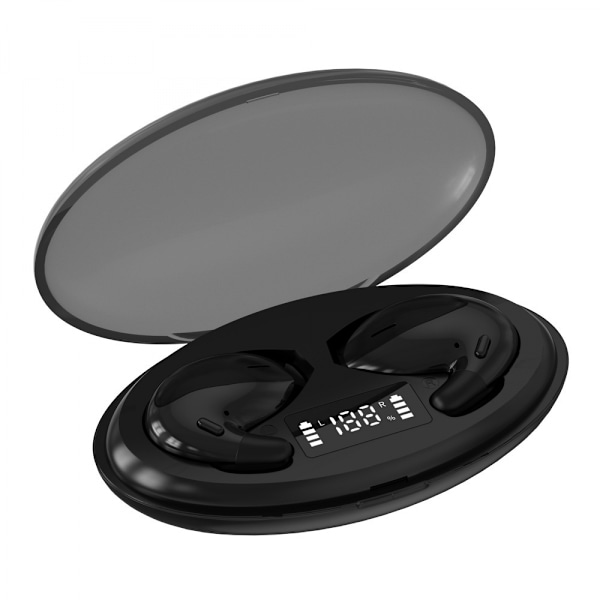 Bluetooth Hörlurar för Sömn, Brusreducerande Hörlurar för Sovande, Hörlurar för Sidosovare (Mörk Svart) 2.5A
