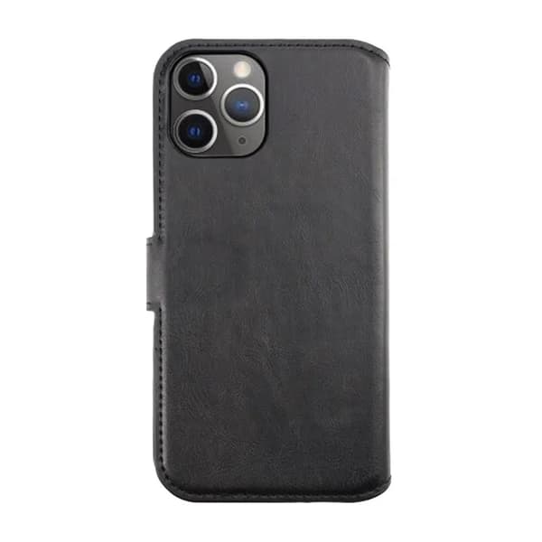 iPhone 12/12 Pro Wallet Case Magnet Rvelon - Black Svart black