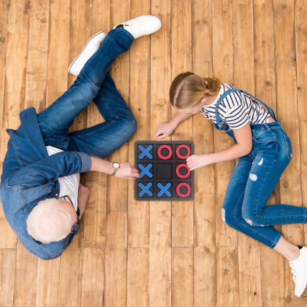 Nuller og Kryss Barnespill og Innendørs Brettspill Tic Tac Toe Nuller Lekegaver