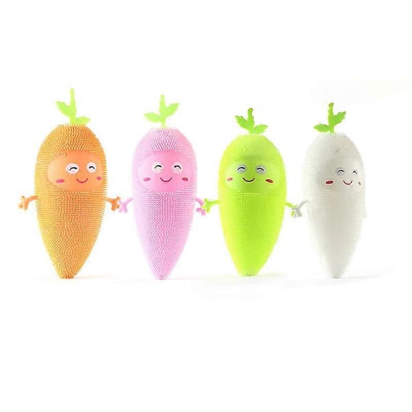 Glødende Squeezy Stress Relief Sensoriske leker Fidget Blinkende Puffer Ball for voksne barn