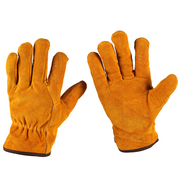 #2 Tornefrie hagehansker for menn kvinner gule skinnhansker full beskyttelse XL#