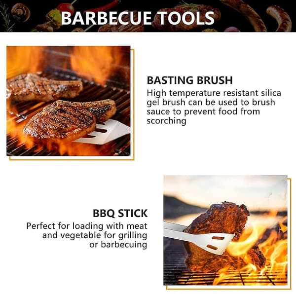 20 osaa Grillaustyökalusarja, BBQ-työkalusarja, grillivälineet