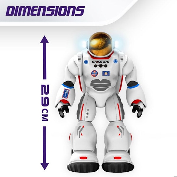 Xtrem Bots - Charlie, programmerbar robot, fjärrstyrd robot, robotleksak för barn 5 år, interaktiv robot för barn, fjärrstyrd robot
