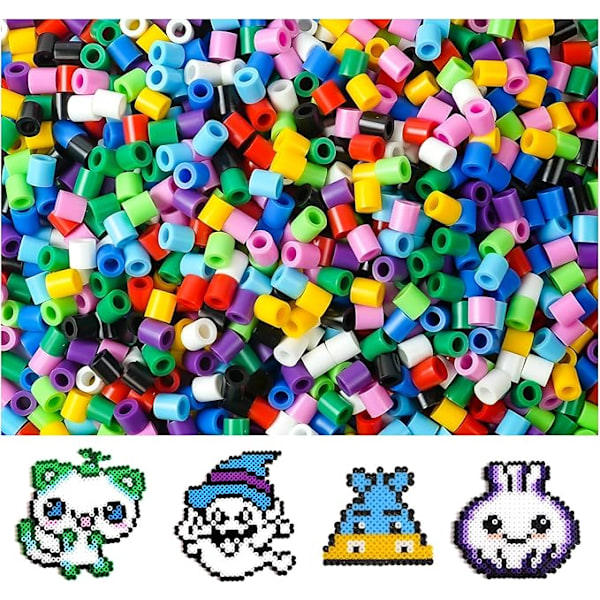 YATOUT 1100 st strykperlor, 10 färger, blandade 10 mm järnperlor, set med järnperlor, pärlsmältande hantverkssats