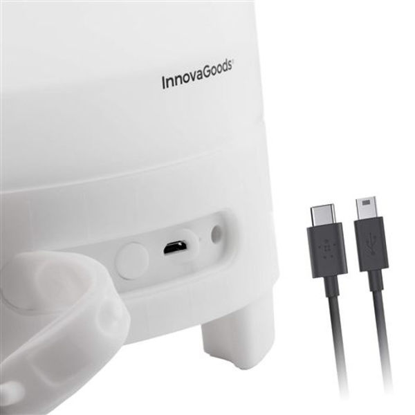 Belyst ishink med bluetooth-högtalare