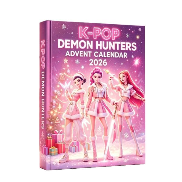 Devil Hunter Julekalender Nøglering Blind Boks Akryl Figur Pink Demon Hunter 26*18*3cm