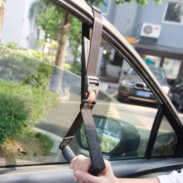 Bil Håndgrep 2 Stykker Bærbart Bil Håndgrep Mobilitetshjelp Justerbart Bil Støttehåndtak Bilsete Overføringshåndtak Tilbehør for Funksjonshemmede