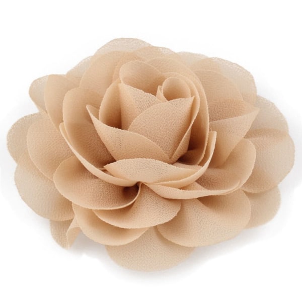 Rose Flower Hårklämma Blommigt Anknäbb KHAKI Khaki