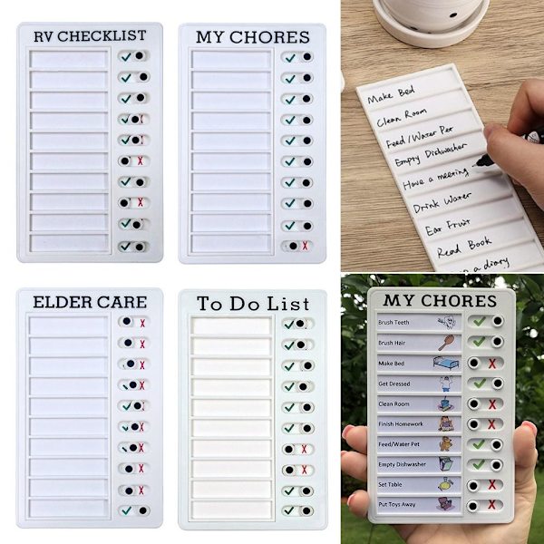 20-pack svarta S-formade krokar To Do List