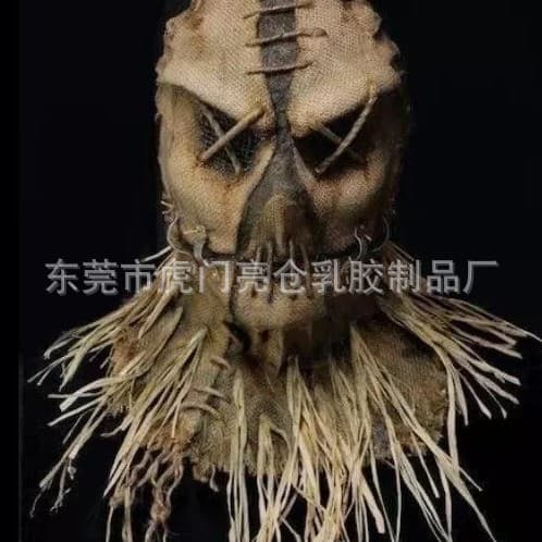 Halloween Fugleskremsel-maske - Skummelt høstdekorasjonstilbehør Scarecrow E