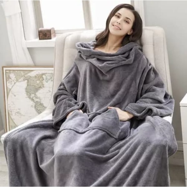 Snug Rug - Oversized Hoodie med Hætte - Filt