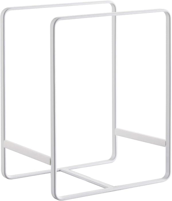 Tallerkenholder Hvid Stål Silikone 11,5 x 16 x 20 cm
