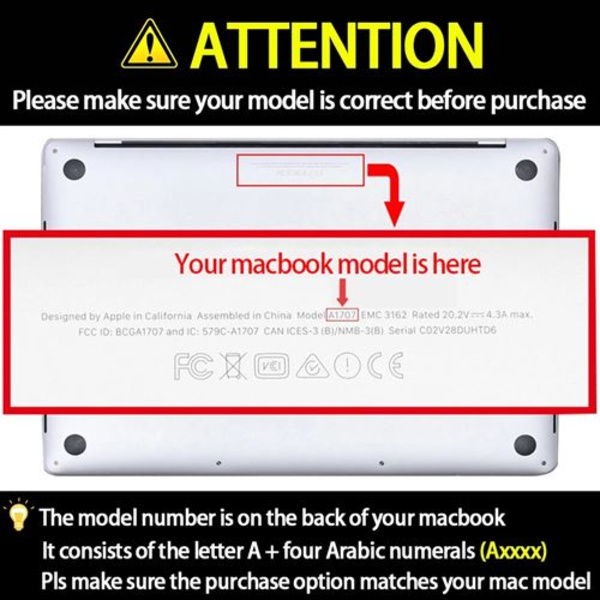 Marmorfodral, tangentbordsöverdrag och dammskydd för Macbook Air 13 2