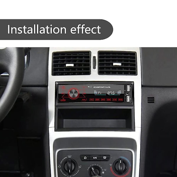 Bilstereo Bluetooth pekskärm Bilradio Bluetooth 4x60W 7 färger 2USB/SD/AUX Hands Free Bluetooth 87.5-108M
