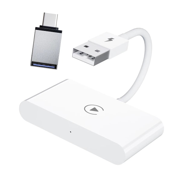 Langallinen langattomaksi CarPlay-sovitin USB-liitäntä Plug and Play -toiminnolla, sujuva Carplay-dongle-laatikko iPhonelle, tasainen pinta