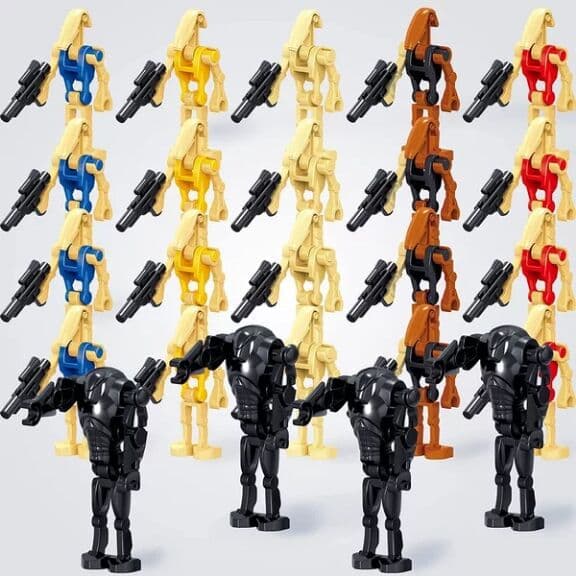 Star Wars stridsrobot soldater barnens byggklossar leksakspåsar 63pcs