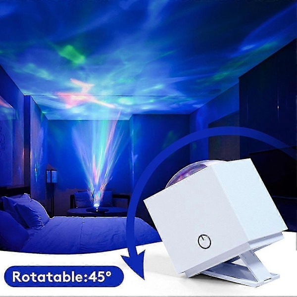 Julesaltlampe USB LED Bordlampe Lavalamp Til Natbordslampe