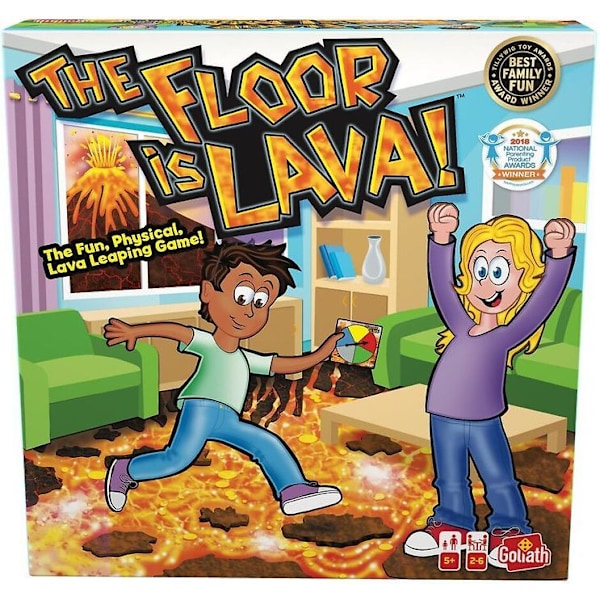 Familiespill Gulvet er lava