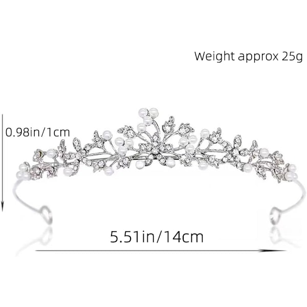 1 Brudekrone Bryllup Perle Hårbøjle med Diamant Hårtilbehør Legering