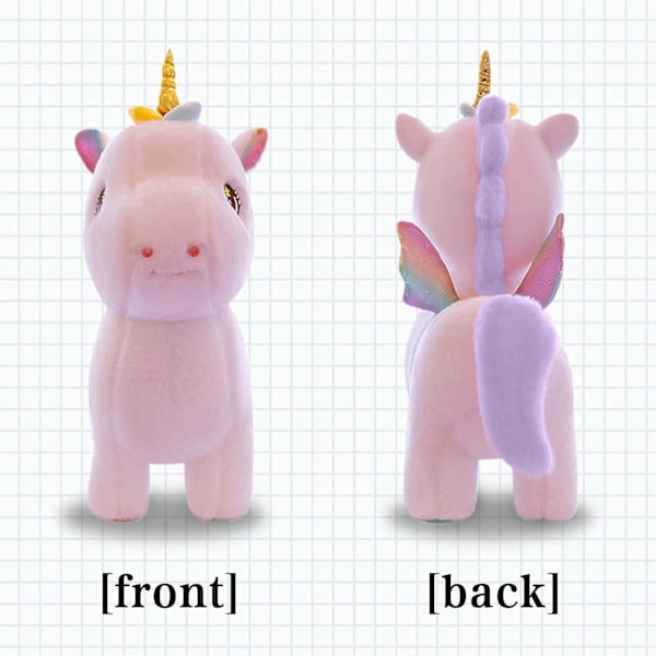 Unicorn Blødt Legetøj, Unicorn Udstoppede Dyr til Piger, Sød Unicorn Plysdukke Gave til Børn Piger Fødselsdagsfest (Pink, 15.7in/40cm)