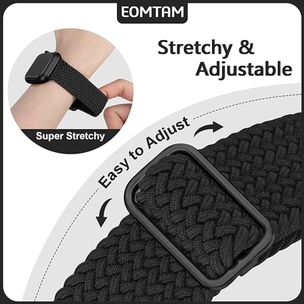 Pack flätad kompatibel för Apple Watch Band 38 mm 40 mm 41 mm 42 mm 44 mm 45 mm 49 mm för kvinnor män iWatch Series Ultra 8 SE 7 6 5 4 3
