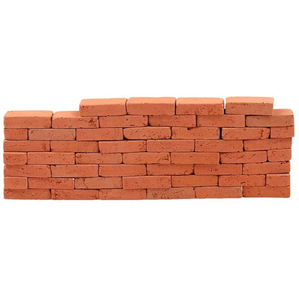 150 kpl Mini Tiiliä 1/16 Nukkekodin Pienoiskoossa Simulaatio Punainen Tiili DIY Keijupuutarhakoriste Lelulle (FQ)