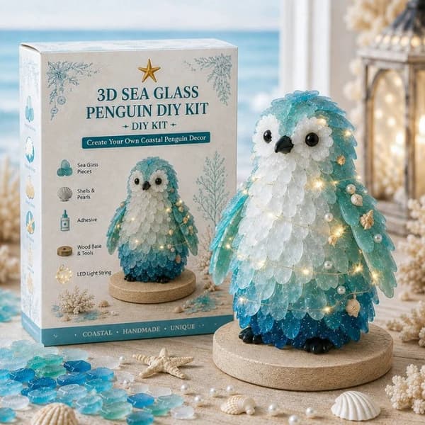 DIY 3D-merilasitaidesarja - Rannikko- ja joulusarja E