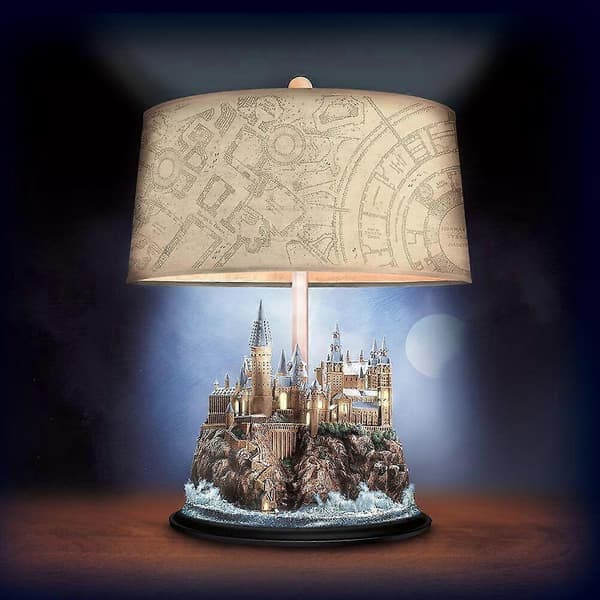 Bradford Exchange Harry Potter Hogwarts Castle Opplyst Skulpturell Bordlampe
