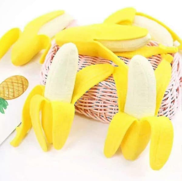 Stressreducerande leksaker, skalade bananer