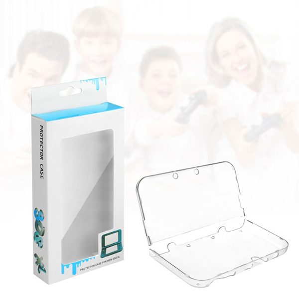 Kristallklart PC-fodral för New 3DS XL Konsol Repskyddande skyddande skal Stötsäkert fram- och baksida Skal