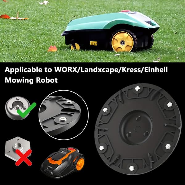 RSD-01 til WORX / Landxcape / Kress / Einhell Plæneklipper ABS 6-Blads Skæreskive DCQW