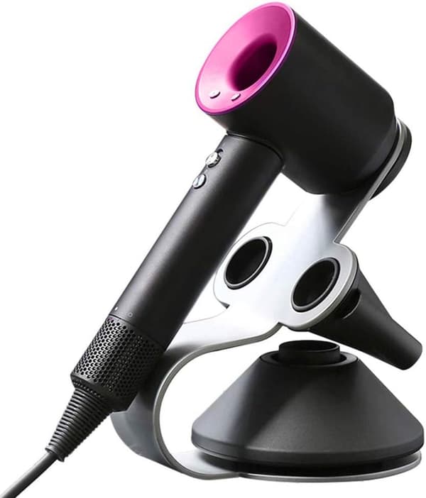 Kompatibel Dyson Supersonic hårtørrer magnetisk holder med diffuser og 2 opbevaringsdyser Høj kvalitet aluminiumslegering hårtørrerholder