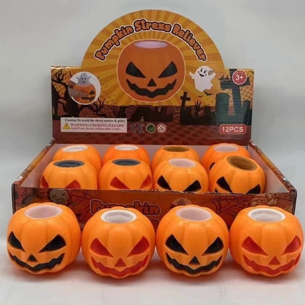 Barnleksak Halloween Bästsäljande Läskig Pumpahuvud Ventilationsleksaker
