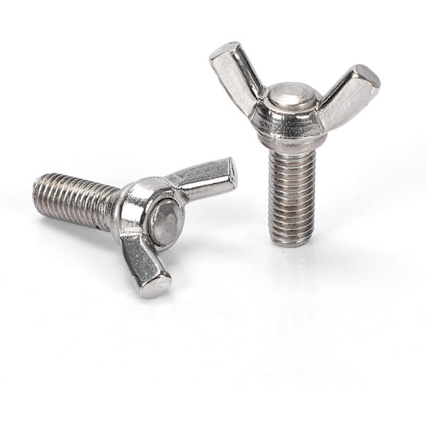 25 stk vingemutter M6 X25 mm vingeskrue med metrisk bolt 304 rustfritt stål