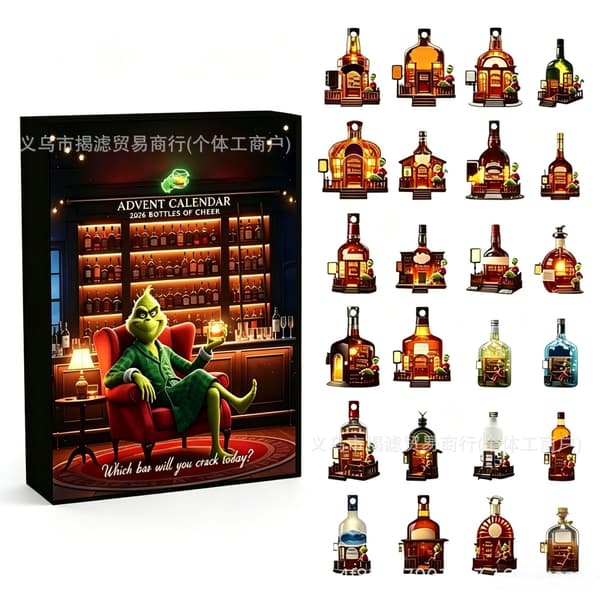 Halloween Spöke Adventskalender 2026 Blind Box Collectible Toy Type B 26*18*3cm